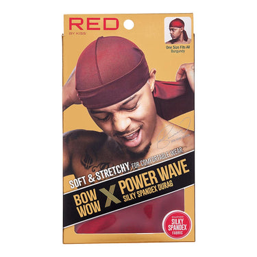 Red by Kiss Power Wave Silky Spandex Durag – Burgundy HD43 - ANNS BEAUTY SUPPLY
